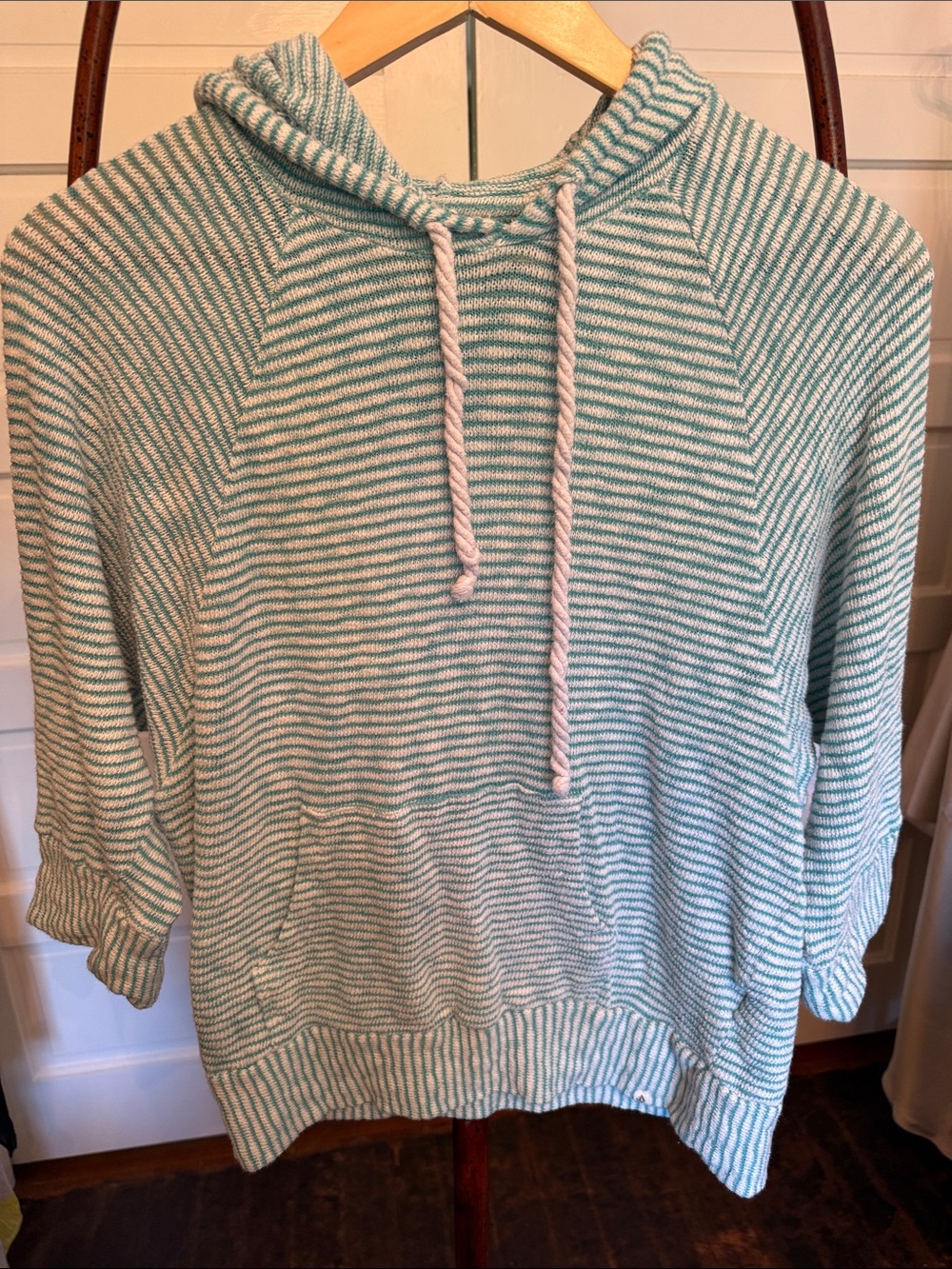 Volcom Beachy Skater Surf Hoodie Striped Knit Medium Est